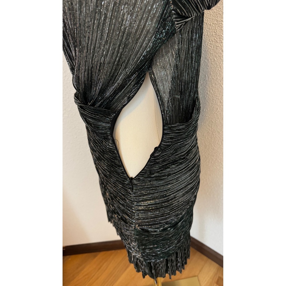 Maje Rayane Lurex Pleated Mini Dress - Picture 8 of 8
